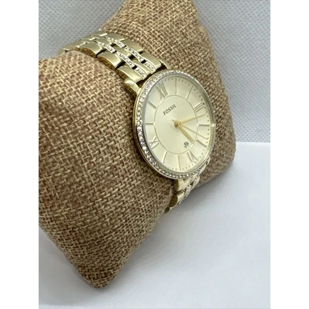Fossil Jacqueline ES3547 Women's Gold Stainless Steel Analog Dial Watch JNA345
